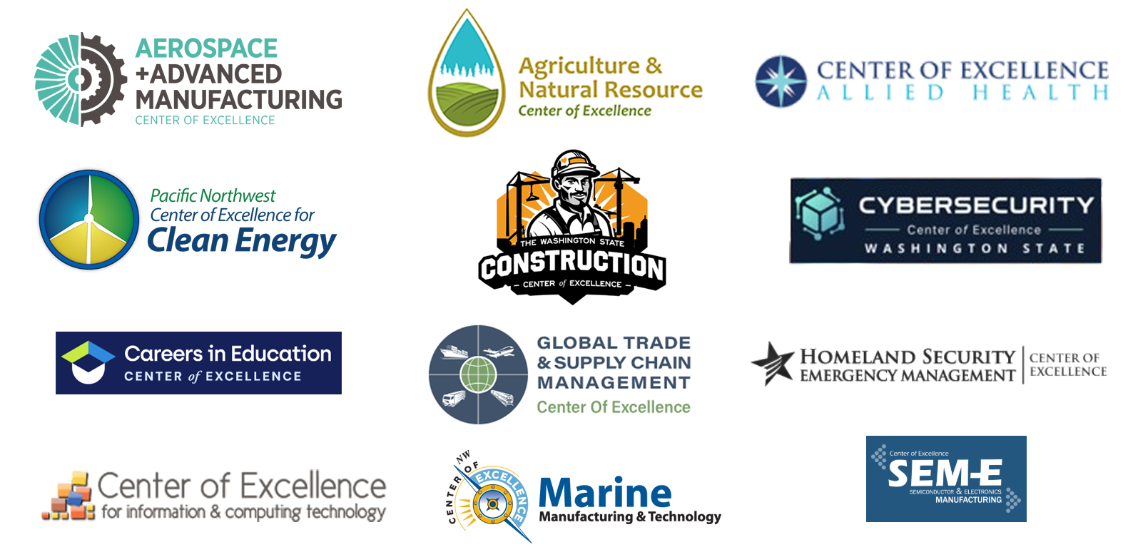 Logos of all Centers of Excellence Logos of all Centers of Excellence