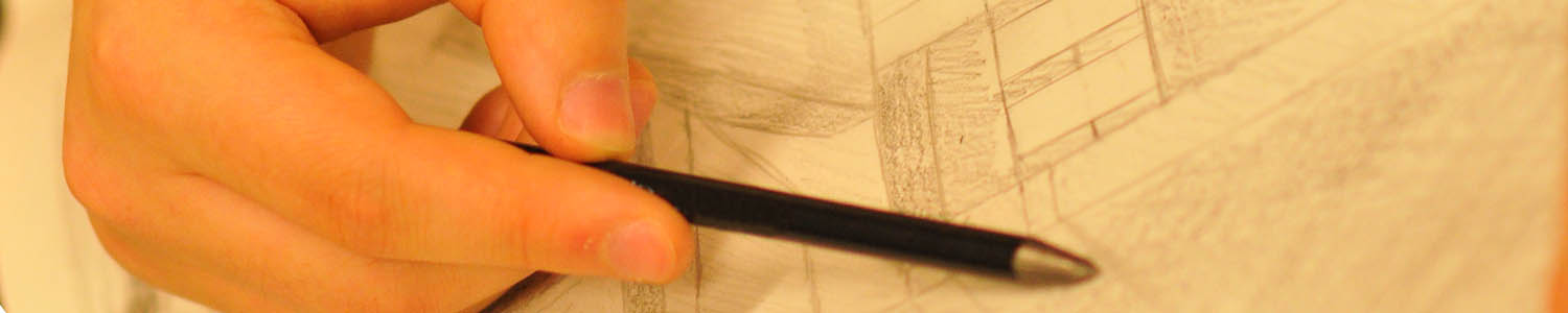 Close-up of pencil sketching