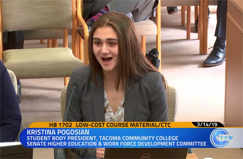 Kristina testifying on HB 1702 on TVW