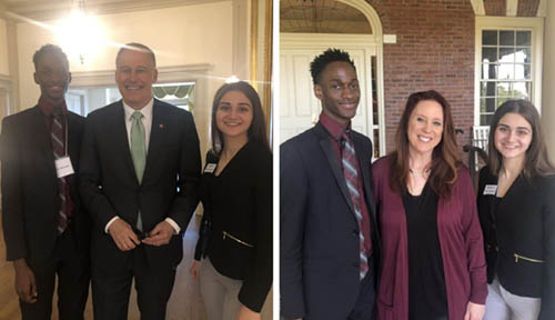 Mustapha and Kristina with Jay Inslee and Kim Wyman