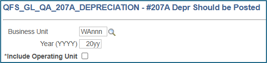 #207A Depr Should be Posted