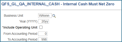 Interal Cash Must Net Zero