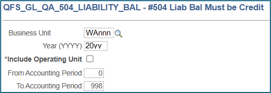 #504 Liab Bal Must be Credit