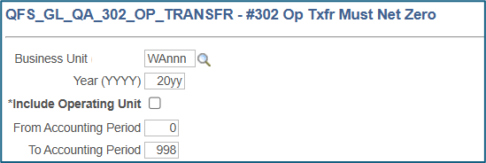 #302 Op Txfr Must Net Zero