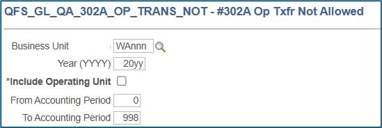 #302A Op Txfr Not Allowed