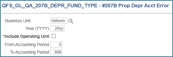 #207B Prop Depr Acct Error