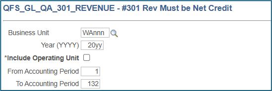 #301 Rev Must be Net Credit