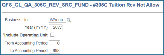 #305C Tuition Rev Not Allow