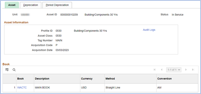 asset detail