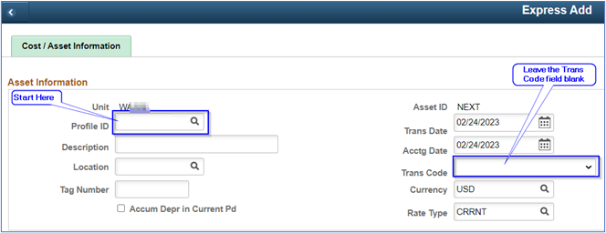 Cost asset 