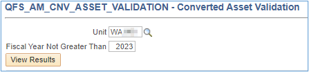 query asset validation 