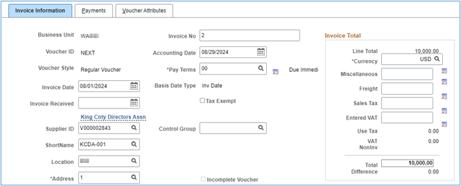 voucher with use tax