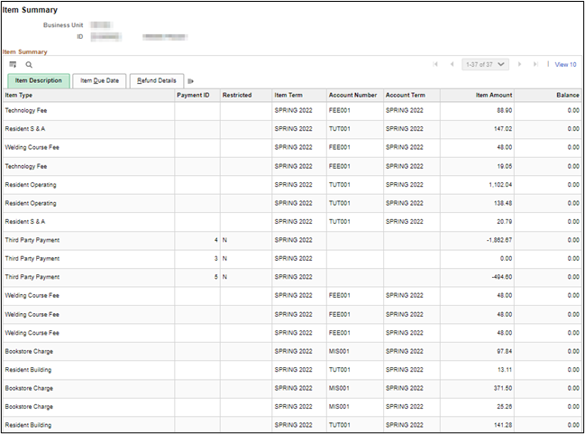 Corporate accounts student summary