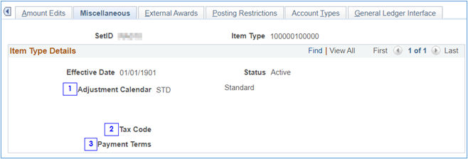 Item types miscellaneous